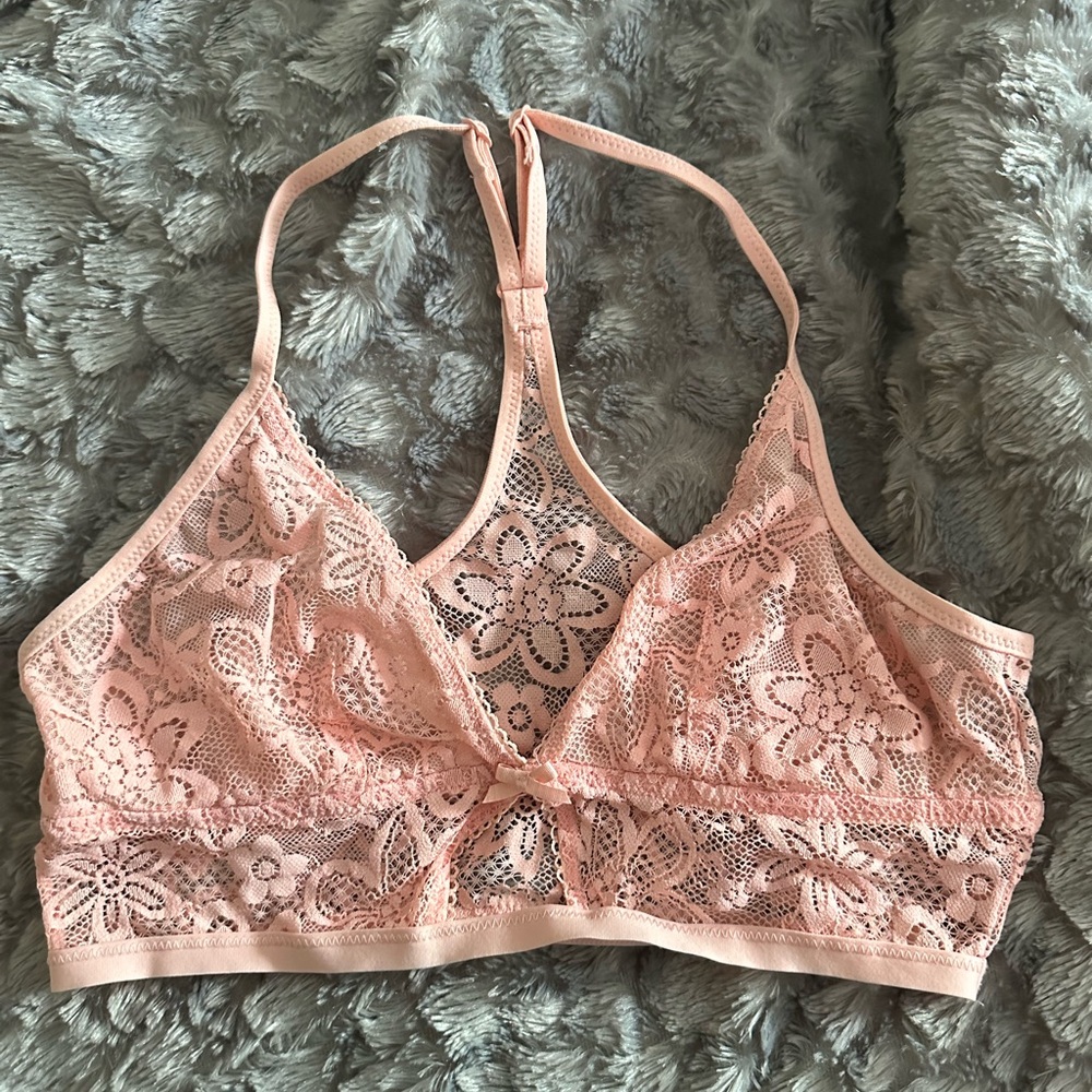 Aerie Lace Bralette in Soft Pink